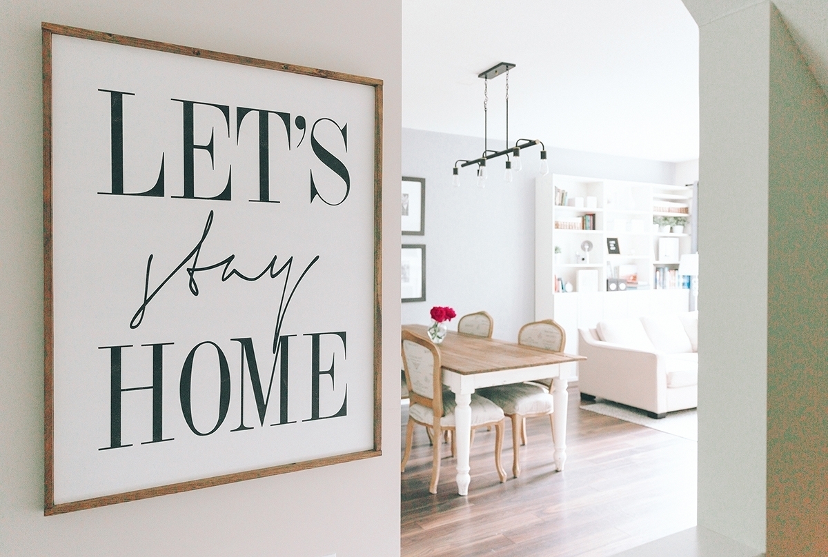 Sign decor bright interior living room home words simple t20 ZVG6kk
